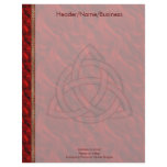 Triquetra Red Silk Custom Letterhead