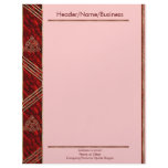Triquetra Red Silk Letterhead Design