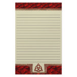 Triquetra Red Silk Lined Stationery