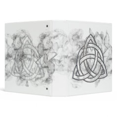 Triquetra Silver Bevel 3 Ring Binders