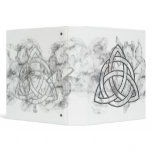 Triquetra Silver Bevel binders