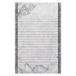 Triquetra Silver Bevel Lined stationery