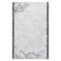 Triquetra Silver Bevel Stationery Paper