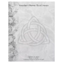 Triquetra Siver Bevel Letterhead