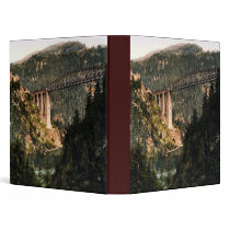 Trisanna Viaduct and Castle Wiesberg Tyrol Austro- Vinyl Binders
