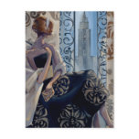 Trish Biddle New York Black Dress Postcard