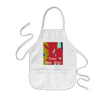Trisha Blue Water Hot Splatter Apron