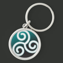 Triskele Celtic Spiral keychains