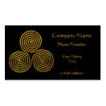 Triskele-gold Business Card Template