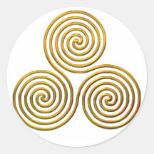 Triskele-gold Sticker