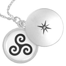 Triskele Locket Necklace