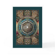 Triskelion Mandala Greeting Card card