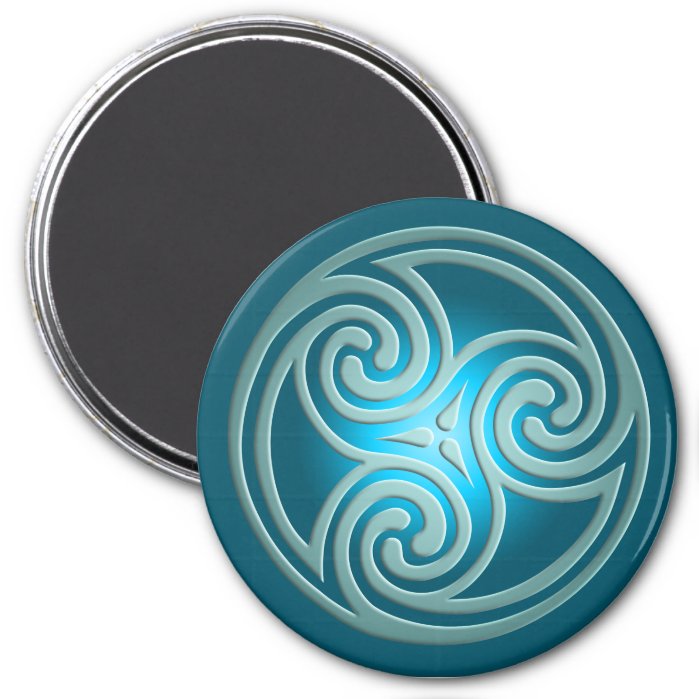 Triskelion Symbol CC0347 Round Magnet
