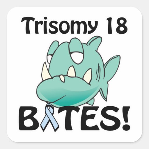 Trisomy 18 BITES Stickers