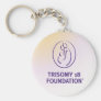 Trisomy 18 Foundation Logo - Multi-Color Keychain
