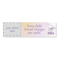 Trisomy 18 Foundation Personalized Bumper Sticker bumper stickers