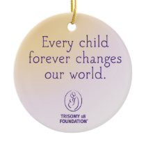 Trisomy 18 Foundation Personalized Ornament ornaments