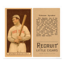 Tristam Speaker Red Sox Baseball 1912 posters