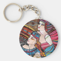 beloved, tristan, love, sky, couple, majestic, painting, romantic, inspirational, original, isolde, creative, eternal, loving, romance, portrait, heaven, story, artistic, forever, history, Keychain with custom graphic design