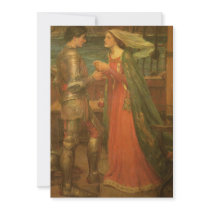Tristan and Isolde by John William Waterhouse Custom Invites