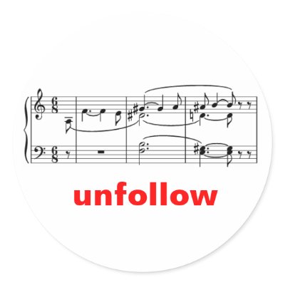 Tristan Chord Unfollow Round Sticker by MissMussel
