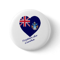 Tristan da Cunha Flag Heart buttons by Vexillophile Tristan da Cunha Flag Heart buttons
