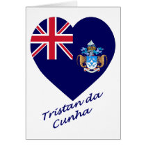 Tristan da Cunha Flag Heart cards by Vexillophile Tristan da Cunha Flag Heart cards