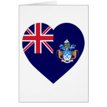Tristan da Cunha Flag Heart cards by Vexillophile Tristan da Cunha Flag Heart cards