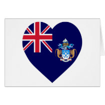 Tristan da Cunha Flag Heart cards by Vexillophile Tristan da Cunha Flag Heart cards