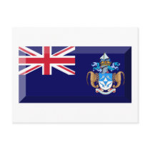 Tristan da Cunha Flag Jewel Post Card