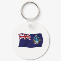 Tristan Da Cunha Flag Keychain