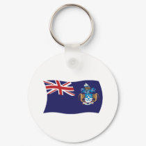 Tristan Da Cunha Flag Keychain