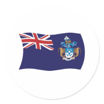 Tristan Da Cunha Flag Sticker by livingflags Tristan Da Cunha Flag Sticker