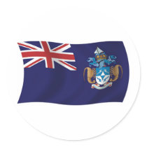 Tristan Da Cunha Flag Sticker by LivingFlags2 Tristan Da Cunha Flag Sticker