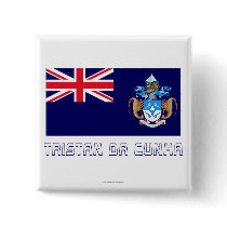 Tristan da Cunha Flag with Name buttons by Vexillophile Tristan da Cunha Flag with Name buttons
