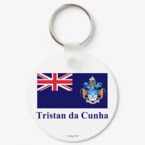 Tristan da Cunha Flag with Name keychains by Vexillophile Tristan da Cunha Flag with Name keychains