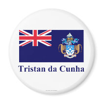 Tristan da Cunha Flag with Name magnets by Vexillophile Tristan da Cunha Flag with Name magnets