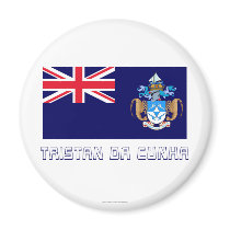 Tristan da Cunha Flag with Name magnets by Vexillophile Tristan da Cunha Flag with Name magnets