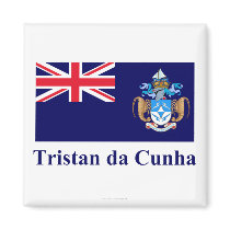 Tristan da Cunha Flag with Name magnets by Vexillophile Tristan da Cunha Flag with Name magnets