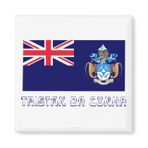 Tristan da Cunha Flag with Name magnets by Vexillophile Tristan da Cunha Flag with Name magnets