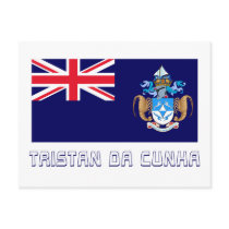 Tristan da Cunha Flag with Name postcards by Vexillophile Tristan da Cunha Flag with Name postcards