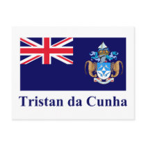 Tristan da Cunha Flag with Name postcards by Vexillophile Tristan da Cunha Flag with Name postcards