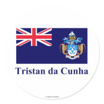 Tristan da Cunha Flag with Name stickers by Vexillophile Tristan da Cunha Flag with Name stickers