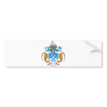 Tristan da Cunha Official Coat Of Arms Heraldry bumper stickers by inquester Tristan da Cunha Official Coat Of Arms Heraldry bumper stickers