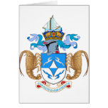 Tristan da Cunha Official Coat Of Arms Heraldry Greeting Cards