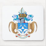 Tristan da Cunha Official Coat Of Arms Heraldry mousepads