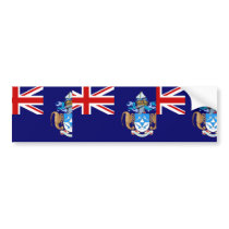 Tristan Da Cunha, United Kingdom flag Bumper Stickers