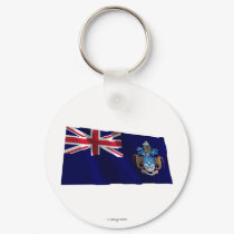 Tristan da Cunha Waving Flag keychains by Vexillophile Tristan da Cunha Waving Flag keychains