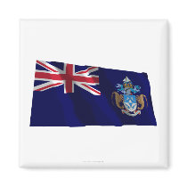 Tristan da Cunha Waving Flag magnets by Vexillophile Tristan da Cunha Waving Flag magnets