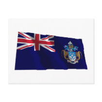 Tristan da Cunha Waving Flag postcards by Vexillophile Tristan da Cunha Waving Flag postcards